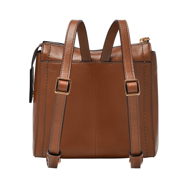 FOSSIL リュック ブラウン レザー 3way フォッシル バッグ 革 茶 FOSSIL デイバック リュック フォッシル リュックサック メンズ