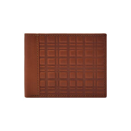 フォッシル トラベラー 財布 メンズ レザー MYKEL ブラウン 2023 春 
