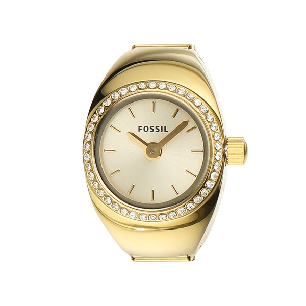 FOSSIL RAQUEL リングウォッチ ES5319 Watch Ring Two-Hand Gold-Tone Stainless Steel - ES5319 - Fossil