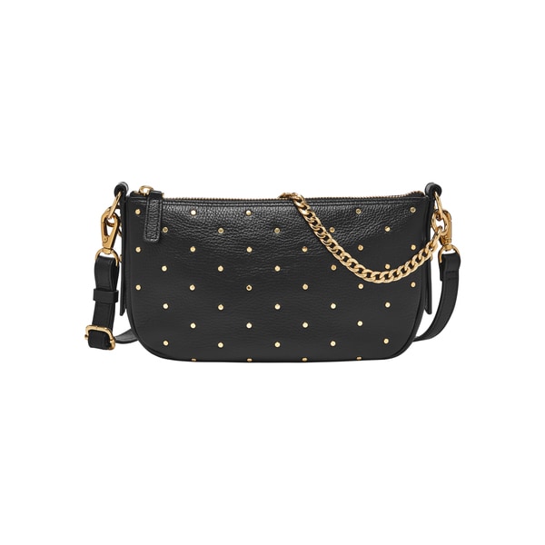 フォッシル 斜めがけバッグ レディース レザー レッド スマホ収納可