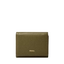 フォッシル(FOSSIL)のフォッシル 三つ折り財布 レディース レザー グリーン  SL10067316