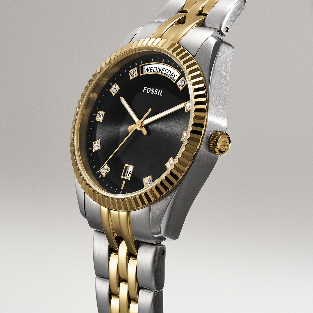 [�}���C]�t�H�b�V�� �r���v ���f�B�[�X �A�i���O �X�e�����X ES5458/�t�H�b�V���iFOSSIL�j �S�[���h�A �V���o�[