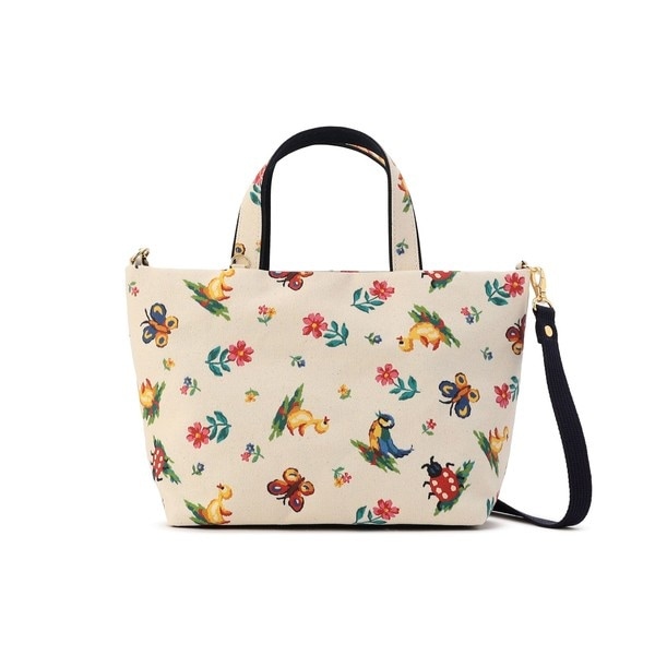 フェイラー ミフィ 巾着バッグ フェイラー ミッフィー 手付き巾着 ホワイトフラワー miffy