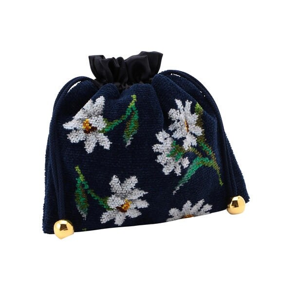 ⭐︎未使用品⭐︎フェイラー　手付き　巾着　ホワイトマーガレット 新品】未使用タグ付き フェイラー 人気ホワイトマーガレット