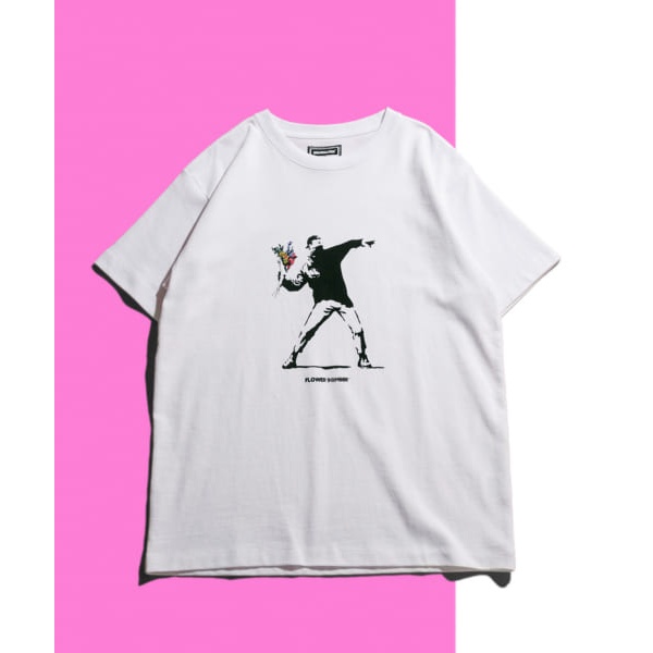 黒/XL】BRANDALISED BANKSY ROUND LOGO TEE - Tシャツ/カットソー(半袖 ...