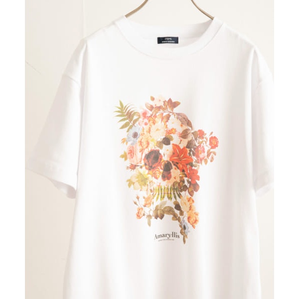 フラワースカル プリントTシャツ | アイテムズ アーバンリサーチ(ITEMS