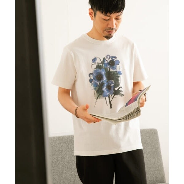 Admiral フラワープリント Tシャツ 楽天市場】水彩フラワープリントTシャツ／アイテムズ アーバン