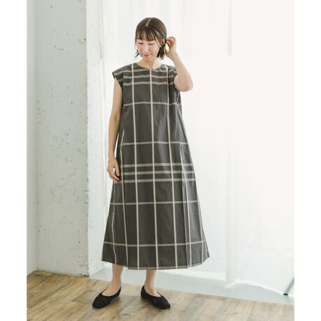 チェックフレアワンピース | アイテムズ アーバンリサーチ(ITEMS URBAN  