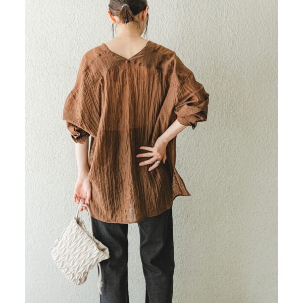 URBAN RESEARCH ITEMS / アーバンリサーチ アイテムズ Vネックシアーブラウス Vネックシアーブラウス（シャツ/ブラウス）｜ITEMS