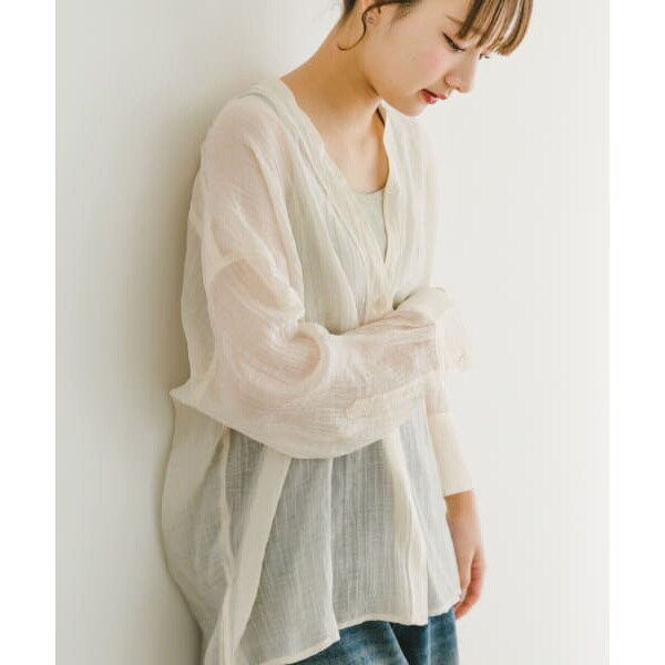 URBAN RESEARCH ITEMS / アーバンリサーチ アイテムズ Vネックシアーブラウス Vネックシアーブラウス（シャツ/ブラウス）｜ITEMS