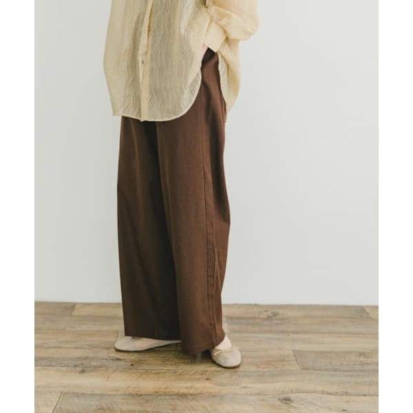 JOURNAL STANDARD パンツ ウールライクハリヌキ微フレアパンツ