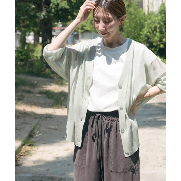 カーディガン 「WEB限定再入荷！」「手洗い可能」ロングシーズンで活躍する。ウォッシャブルストレッチニットVネックカーディガン レディース シャギーニットカーディガン 手洗い可能 シャギーカーディガン