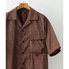 『セットアップ対応』Nylon Paisley Short-Sleeve Shirts