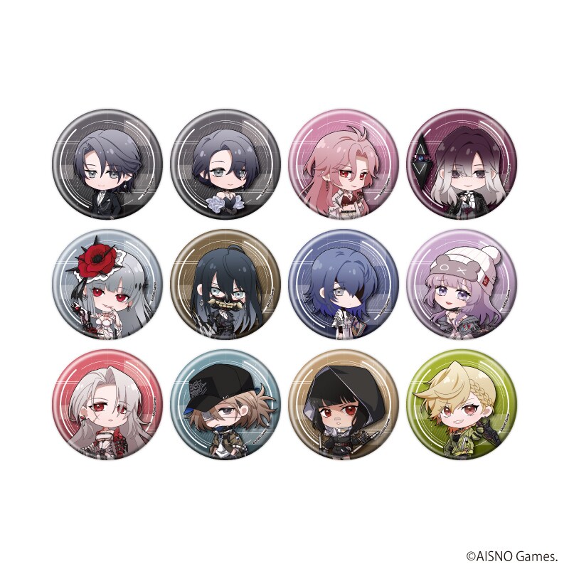 無期迷途 FavoteriA 缶バッジ エブン ×3 缶バッジ「無期迷途」21/コンプリートBOX(全12種)(ミニキャラ