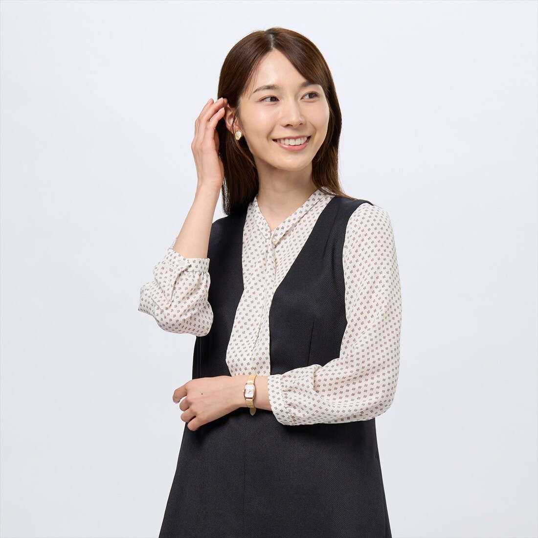 22AW 慈雨 アシンメトリーチュニック 幾何学模様 22AW 慈雨 アシンメトリーチュニック 幾何学模様 22AW 慈雨