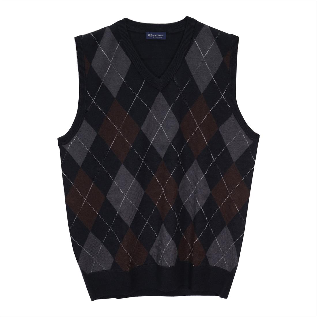 アーガイルニットベスト メンズ | ブリックハウス(BRICKHOUSE
