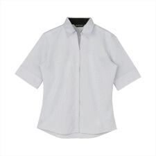 ブリックハウス(BRICKHOUSE)の【吸水速乾】 スキッパー 五分袖 形態安定 レディースシャツ