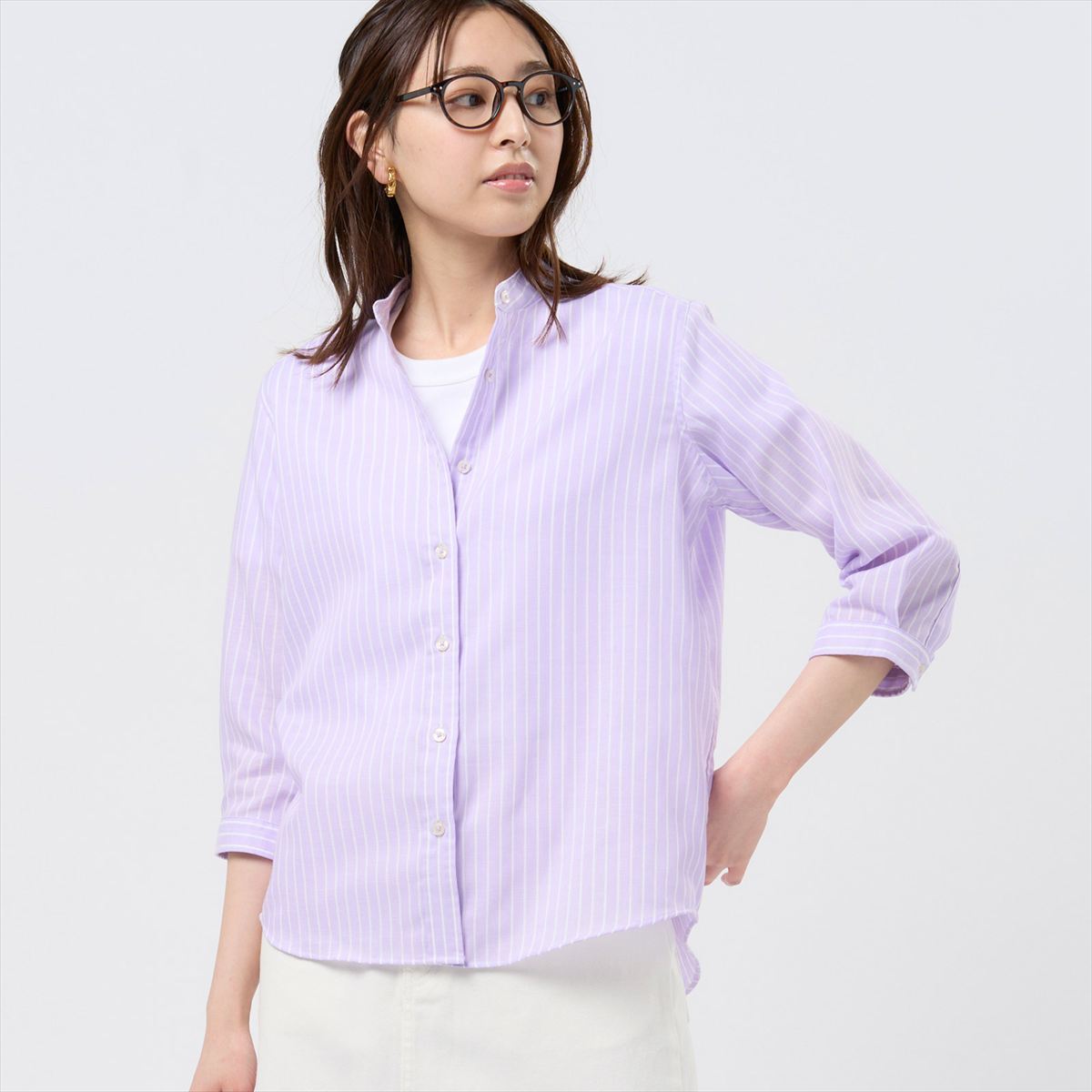 SUIT SELECT × Samantha Thavasa】レギュラーカラーシャツ 白
