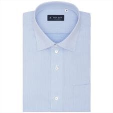 【吸水速乾】 ワイド 半袖 形態安定 ワイシャツ