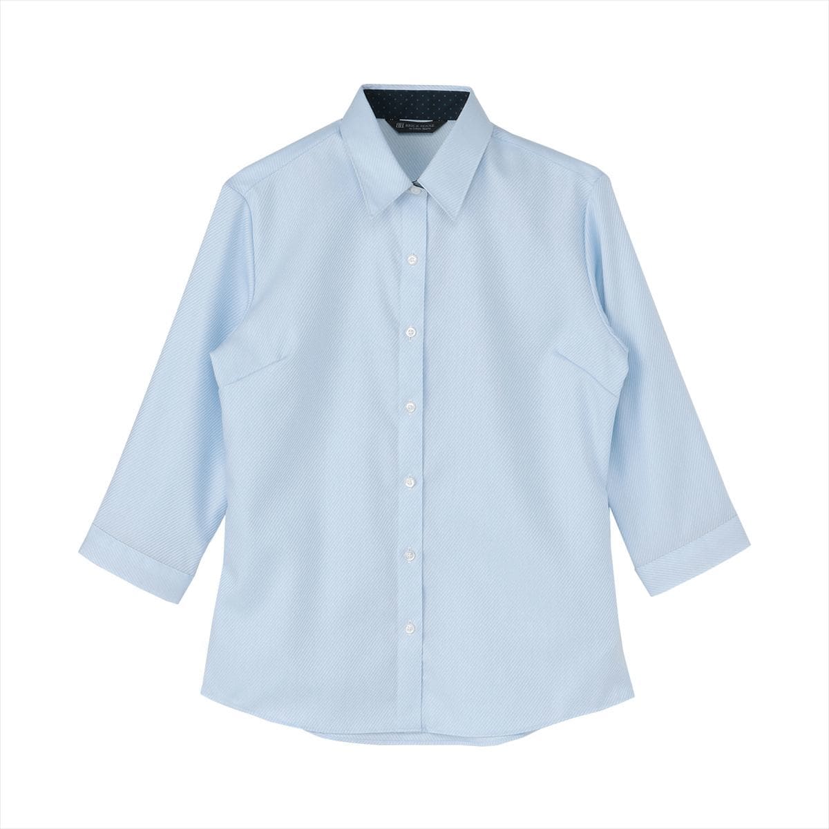 【超形態安定】 ワイド 七分袖 形態安定 綿100% レディースシャツ TOKYO SHIRTS｜【超形態安定】 ワイド衿 綿100% 七分袖