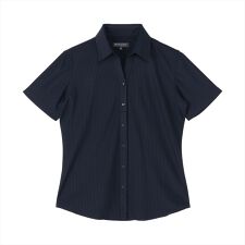 ブリックハウス(BRICKHOUSE)のスキッパー 半袖 形態安定 ニットシャツ ストレッチ レディースシャツ