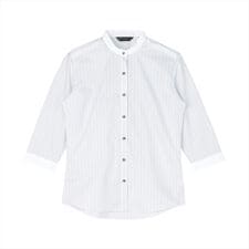 ブリックハウス(BRICKHOUSE)の【透け防止】 スタンド 七分袖 形態安定 レディースシャツ