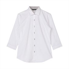 ブリックハウス(BRICKHOUSE)の【透け防止】 ワイド 七分袖 形態安定 レディースシャツ