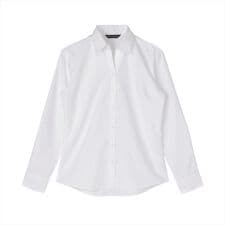 ブリックハウス(BRICKHOUSE)の【透け防止】 スキッパー 長袖 形態安定 レディースシャツ