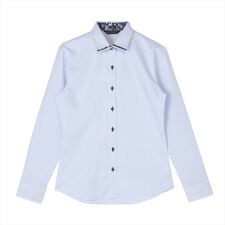 ブリックハウス(BRICKHOUSE)の【透け防止】 ワイド 長袖 形態安定 レディースシャツ