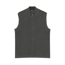 ニット フルジップ ベスト メンズ