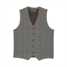 ブリックハウス(BRICKHOUSE)のニット 前身カットソー チェック柄 ジレ メンズ