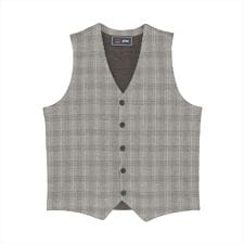 ブリックハウス(BRICKHOUSE)のニット 前身カットソー チェック柄 ジレ メンズ