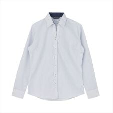 ブリックハウス(BRICKHOUSE)の【超形態安定】 スキッパー 長袖 形態安定 綿100% レディースシャツ