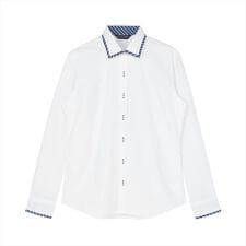 ブリックハウス(BRICKHOUSE)の【透け防止】 ワイド 長袖 形態安定 レディースシャツ