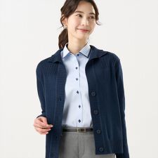 ブリックハウス(BRICKHOUSE)のニット スタンドヘンリーネック カーディガン レディース