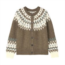 ブリックハウス(BRICKHOUSE)の【Pitta Re:)】 ニット 求心 ジャカード カーディガン レディース