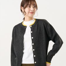 ブリックハウス(BRICKHOUSE)の【Pitta Re:)】 ニット レイヤード風 クルーネック カーディガン レディース