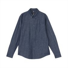 カジュアルシャツ デニムシャツ ボタンダウン 長袖 メンズ