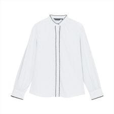 【COFREX】 ピコレース ブラウス 長袖 レディースデザインシャツ