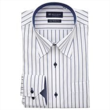 【超形態安定】 スナップダウン 長袖 形態安定 ワイシャツ