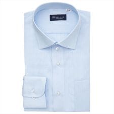 【吸水速乾】 ワイド 長袖 形態安定 ワイシャツ