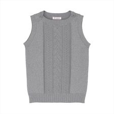 ニット ボートネック ベスト レディース