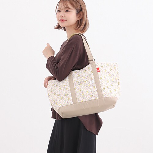 モンポケ マミールー 小花柄 トートバッグ | 犬印マタニティ＆ベビー