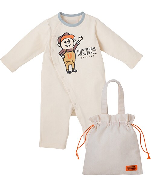 [}C]UNIVERSAL OVERALL xr[MtgZbgiJo[I[В܁j | Mtg{bNX/}^jeBxr[iinujirushimaternity&babyj AC{[