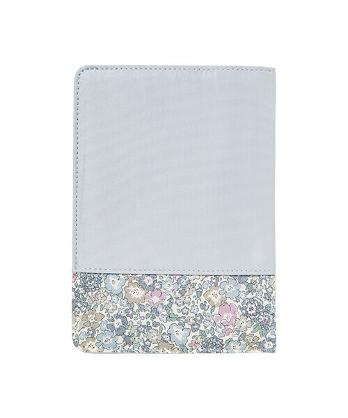 【にゃこ様①】※3点　リバティプリント使用　シンクオブミー紫☆お薬手帳ケース にゃこ様①】※3点 リバティプリント使用 シンクオブミー紫☆お薬手帳