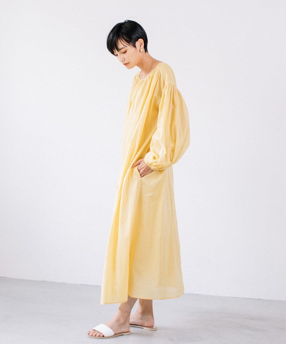 新品 オードリーアンドジョンワッド 2WAYボリュームスリーブロングワンピース 2WAYボリュームスリーブロングワンピース（ワンピース）｜Audrey