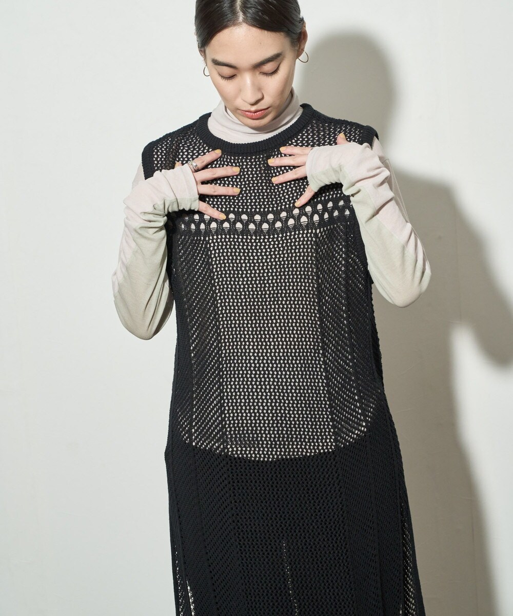 オードリーアンドジョンワッド（Audrey and John Wad）/【Audrey and John Wad】透かし編みワンピース −手洗い可− Audrey and John Wad】透かし編みワンピース -手洗い可- | オードリー