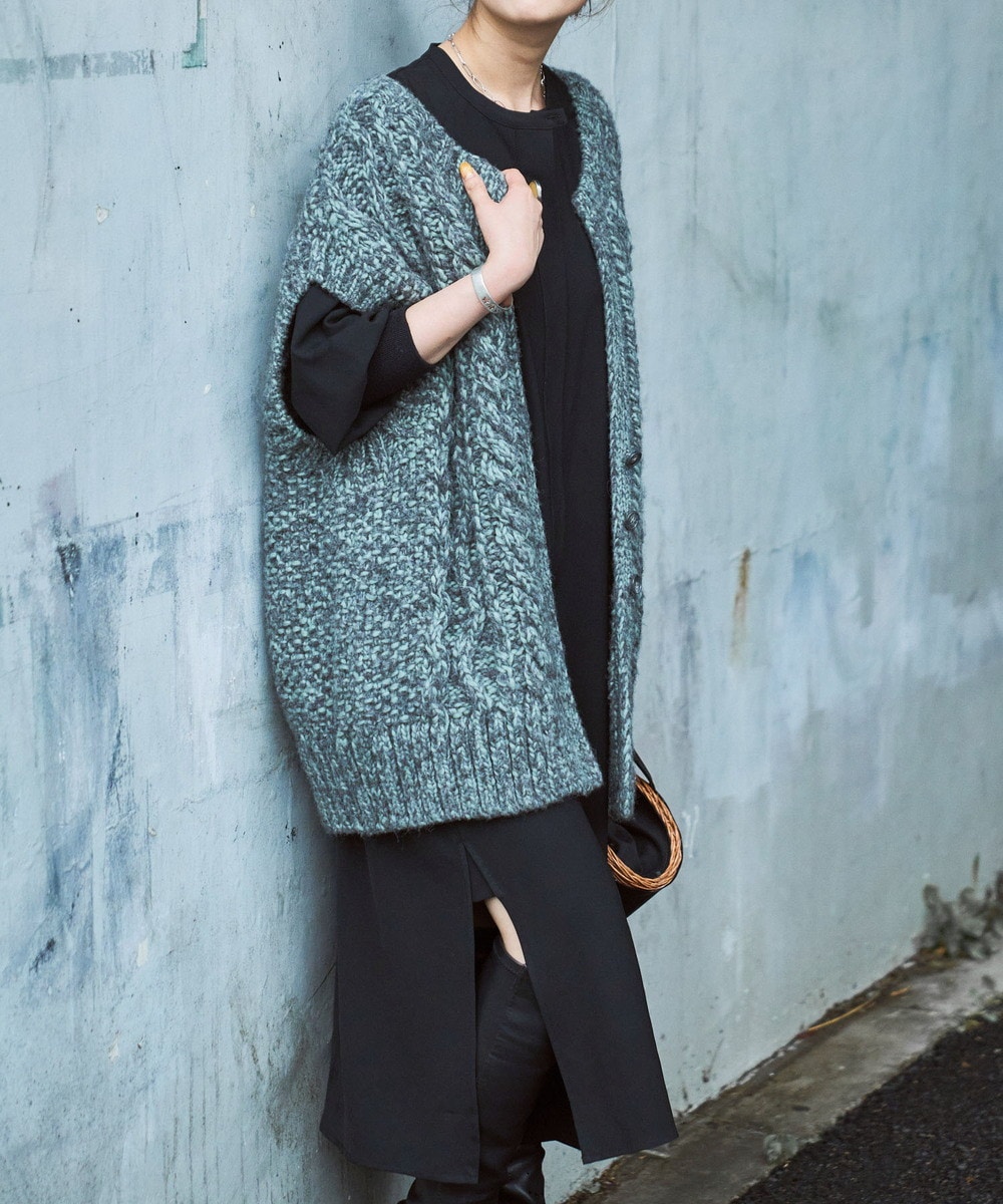Audrey and John Wad】手編みペルーニットベスト | オードリーアンド