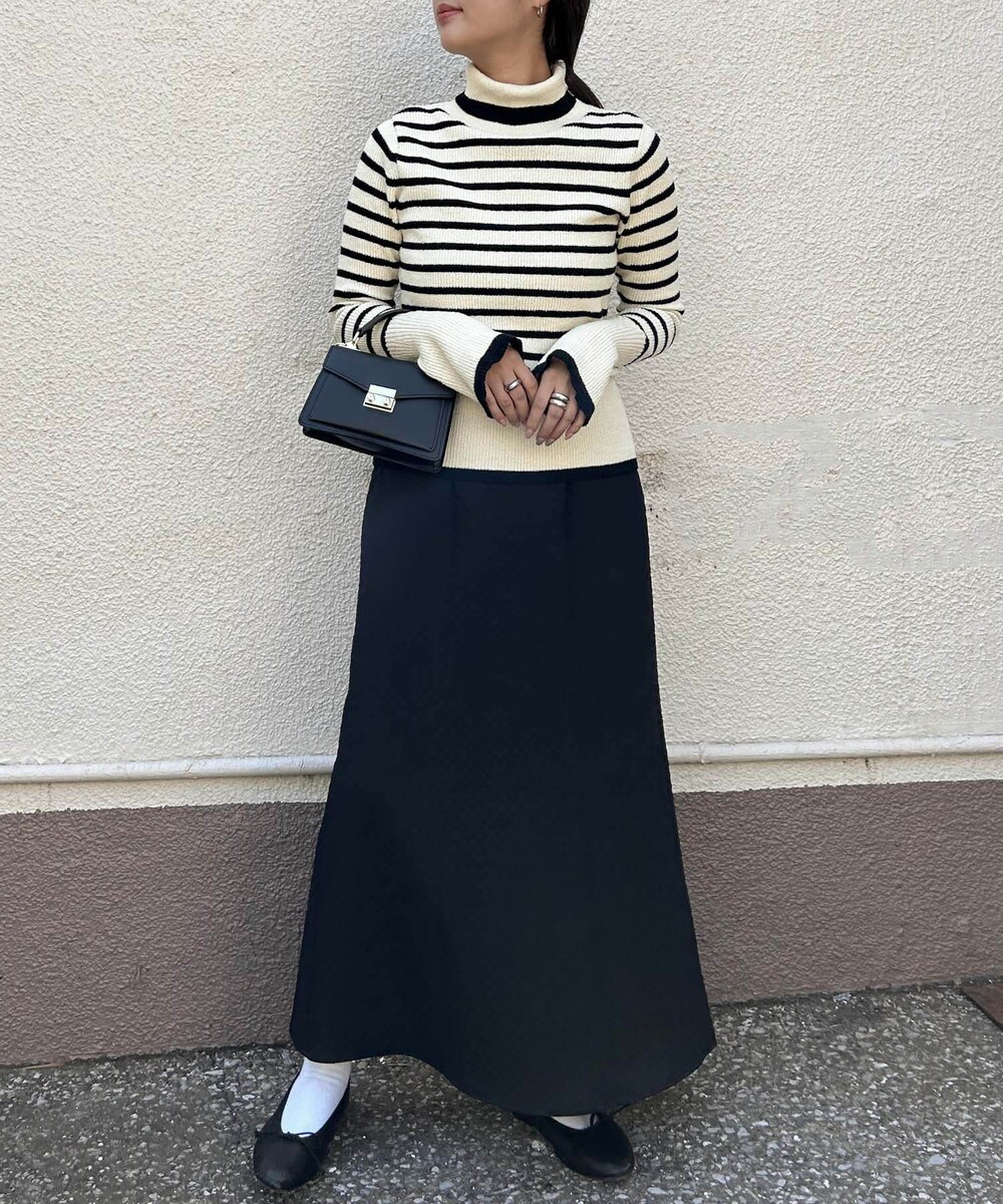 洗える/2サイズ展開/日本製】キルトジャガードマーメイドフレア