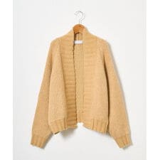 【Audrey and John Wad】アンゴラ混接結ニットカーディガン